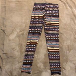 No boundaries multicolored printed leggings